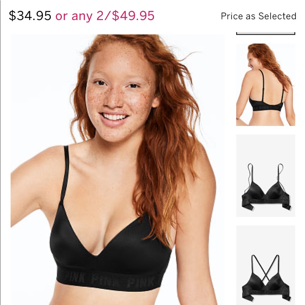 2 Wireless Lightly Lined Bras 32DD